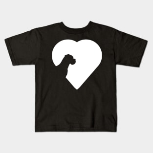 The Heart of the Uncropped Great Dane Love Kids T-Shirt